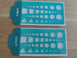 Geometrie Schablonen von Linex - 2 Stück