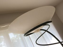 Lampe - Stehlample mit Lampenschirm aus Glas (CHF 20.--)