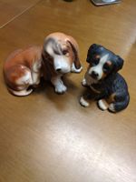 Hunde-Figuren aus Keramik, 2er Set für Sammler!