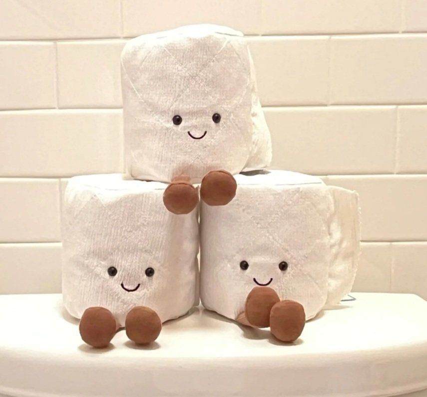 Jellycat Spielzeuge: Jellycat WC Papier, Toilet Roll 13 cm – Neu und originalverpackt aus Winterthur von bibummi 1