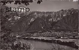 1961 AK Böningen am Brienzersee mit Faulhornkette