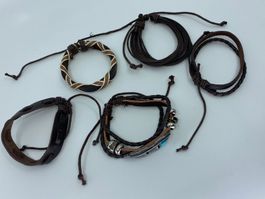 Bunte Mischung Armband in Braun No 01