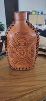 Leder Flasche / Jägerflasche aus Equador - Snappsflasche