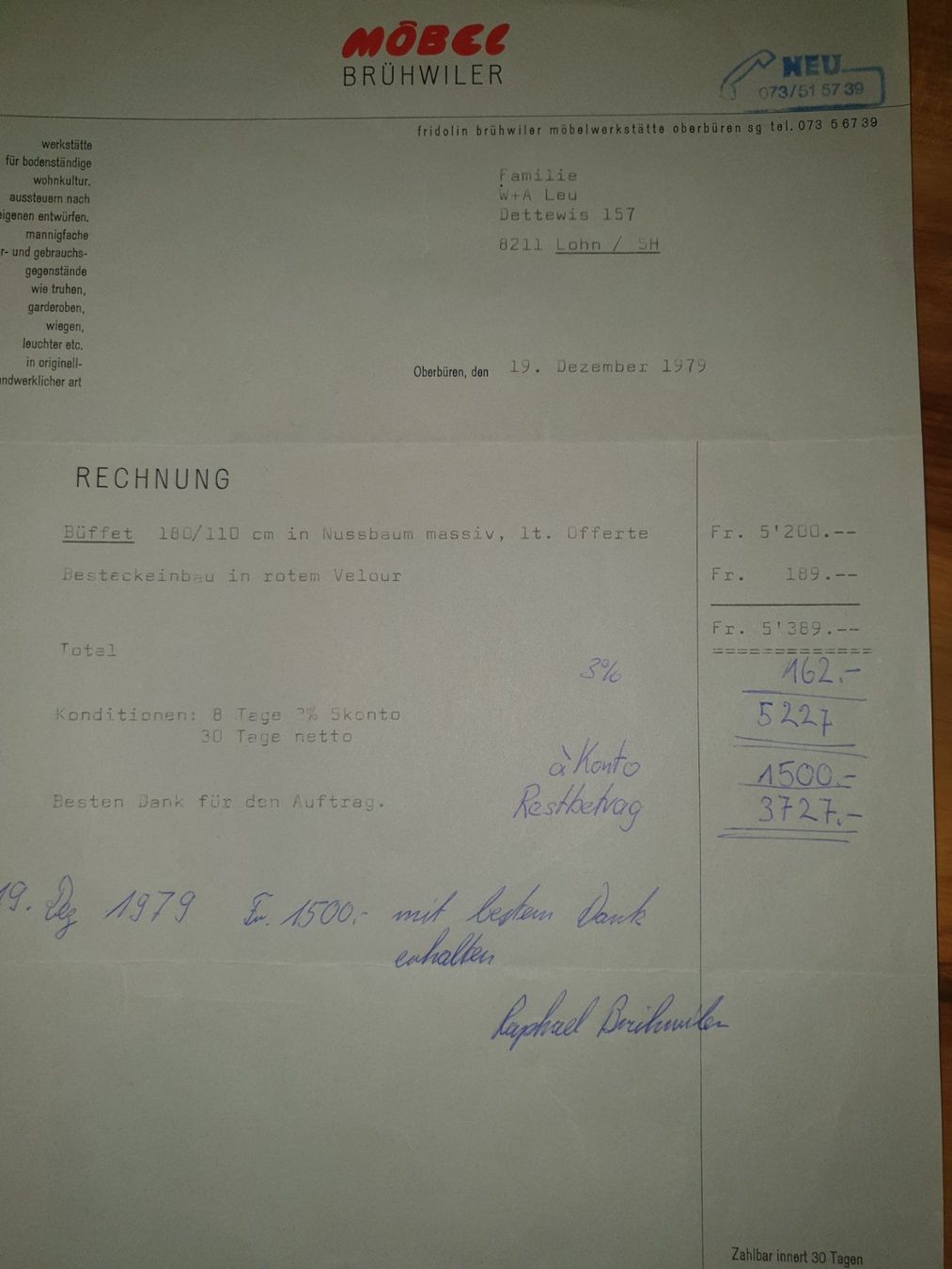 Credenze: Engadiner Buffet aus schweizer Nussbaum – Usato da Einsiedeln venduto da M.Aurel 7