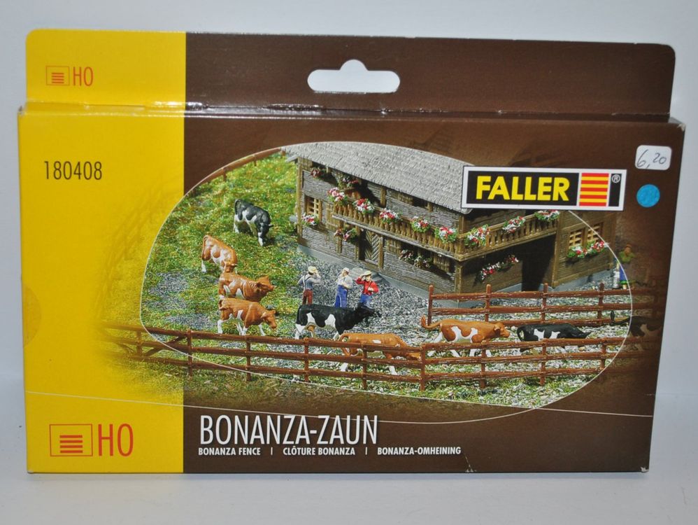 Faller F180408 - Clôture Bonanza Maquettisme - À Assembler - Made In Germany