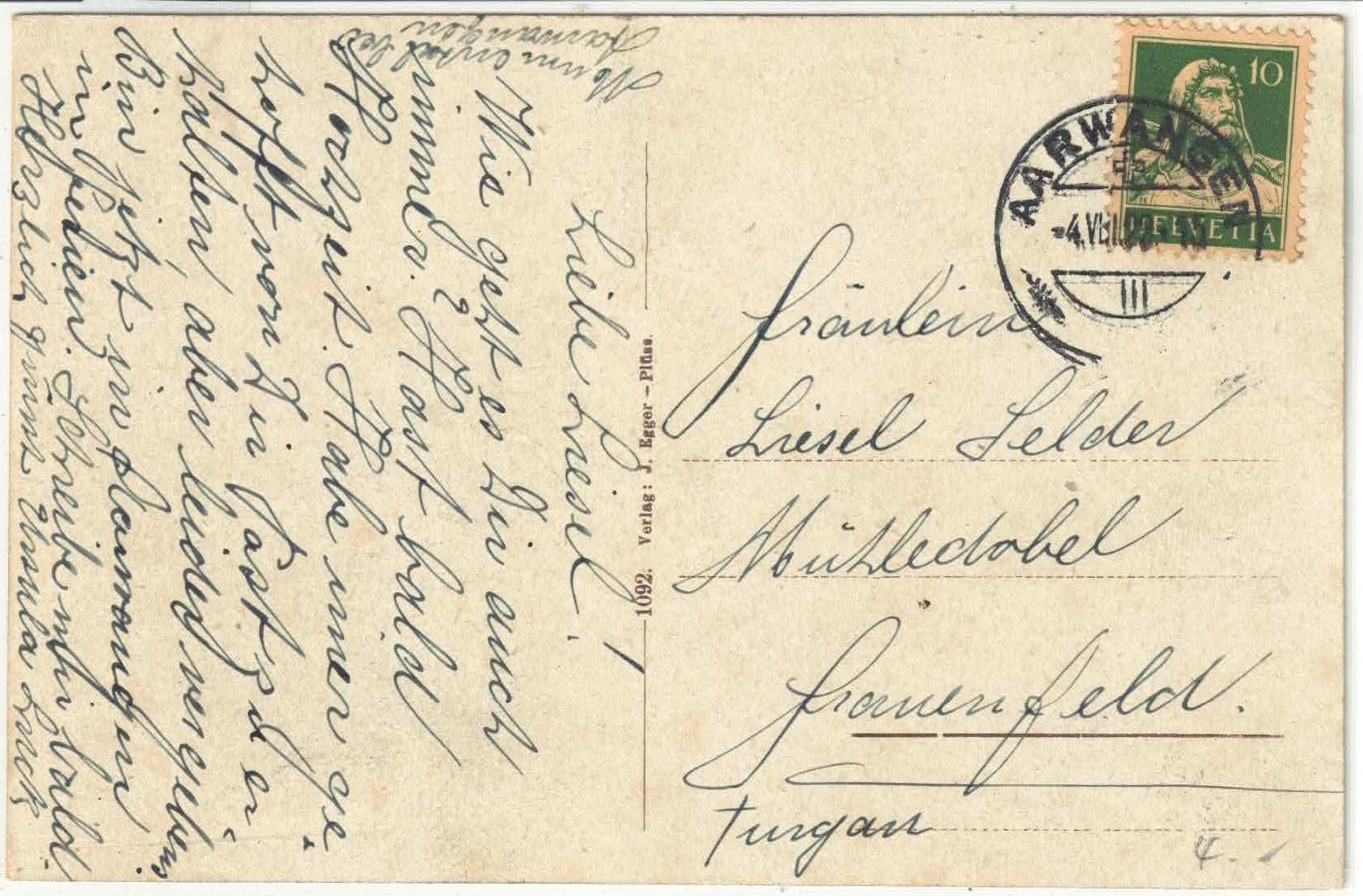 Ansichtskarten: Gruss aus Aarwangen - Litho – Gebraucht aus Ettingen von Kartenplanet 1