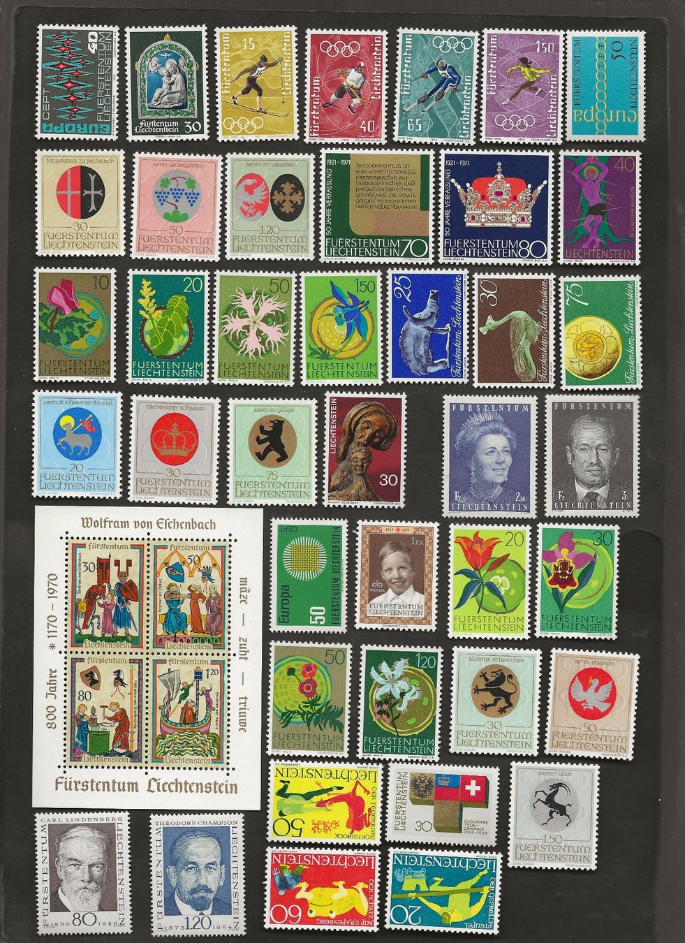 Tous les timbres: Liechtenstein 157 Marken postfrisch – D'occasion à Au ZH par xelagreb01 3