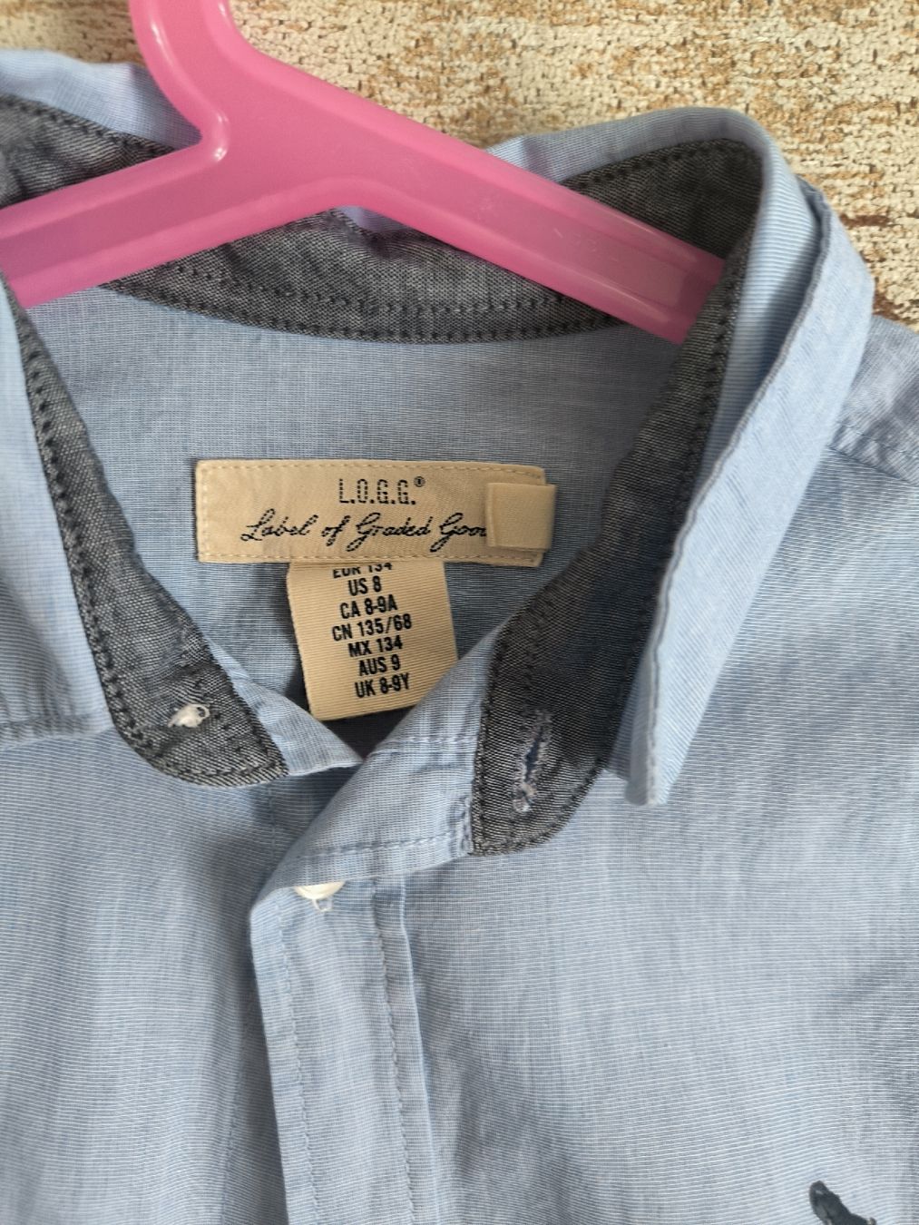 H&M Camicie, T-shirt & Polo: Hemd Jungs Baumwolle 134 – Usato da Rüthi (Rheintal) venduto da Boschacat 1