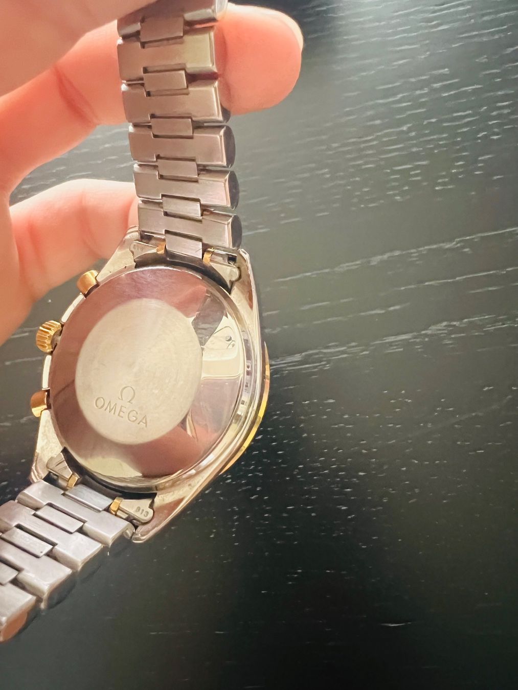 Omega Uhren: Omega Speedmaster gold – Gebraucht aus weggis von Minusio12 4