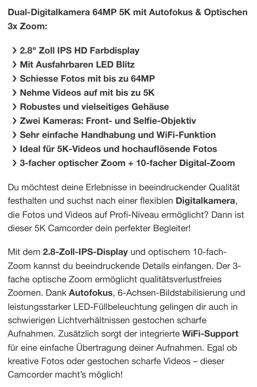 Kamera: Digital Camera – Neu und originalverpackt aus Ebikon von Jascha0 3
