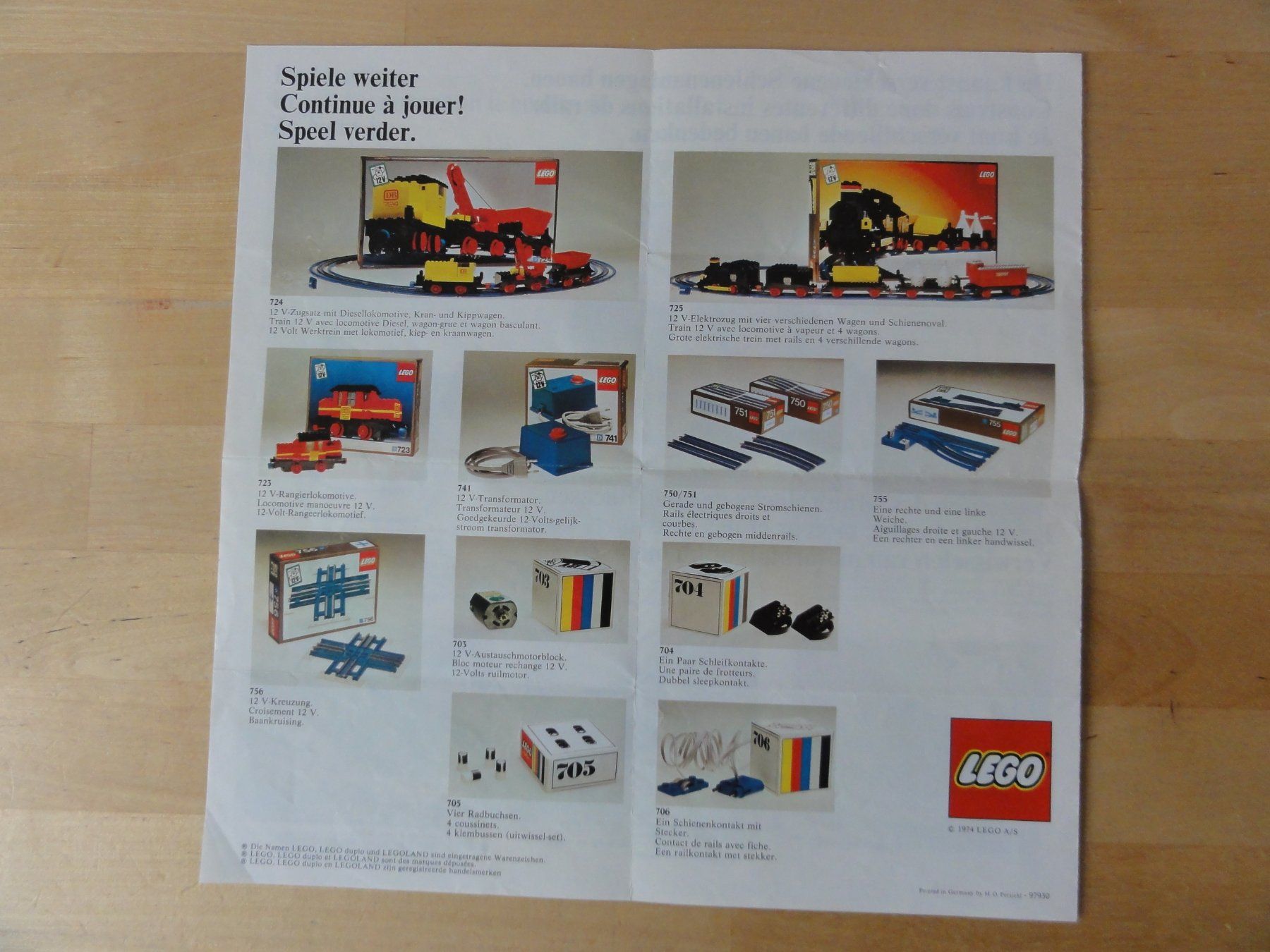 Lego Giocattoli: LEGO Prospekt 1974 – Usato da Zürich venduto da piroma 4