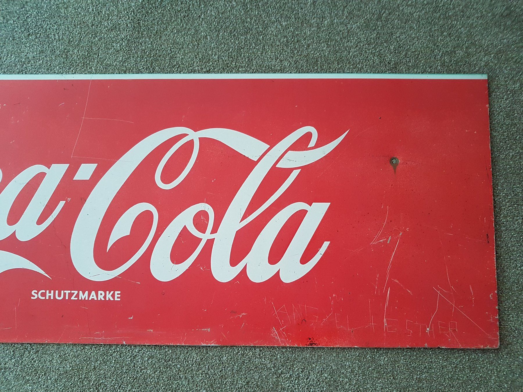 Coca-Cola Insegne: Coca Cola Blechschild – Usato da Mollis venduto da Cadillac58 1