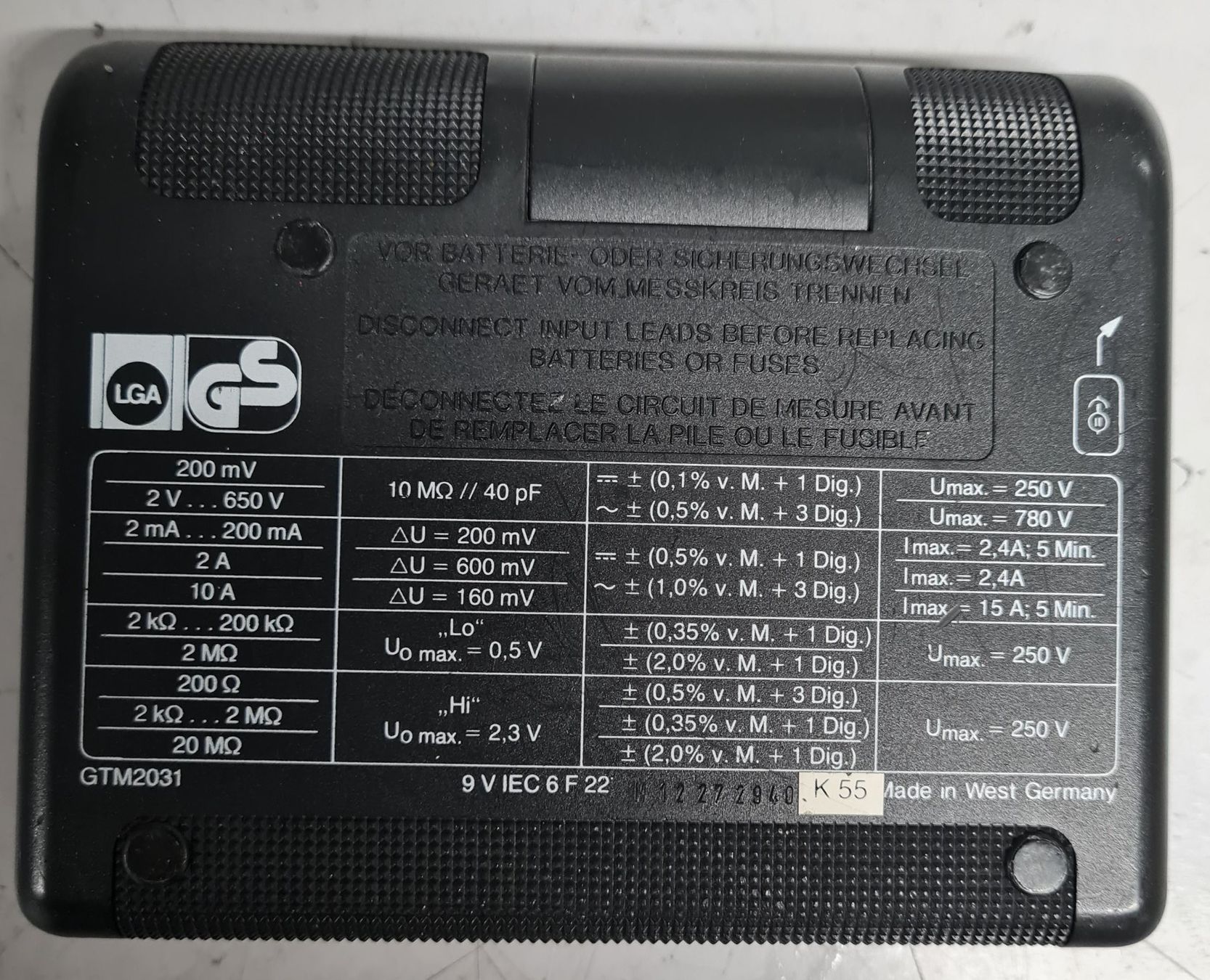 BBC Goerz Metrawatt Misurare: M2031 Digital Multimeter von BBC Goerz Metrawatt – Usato da Horw venduto da Arta20000 5