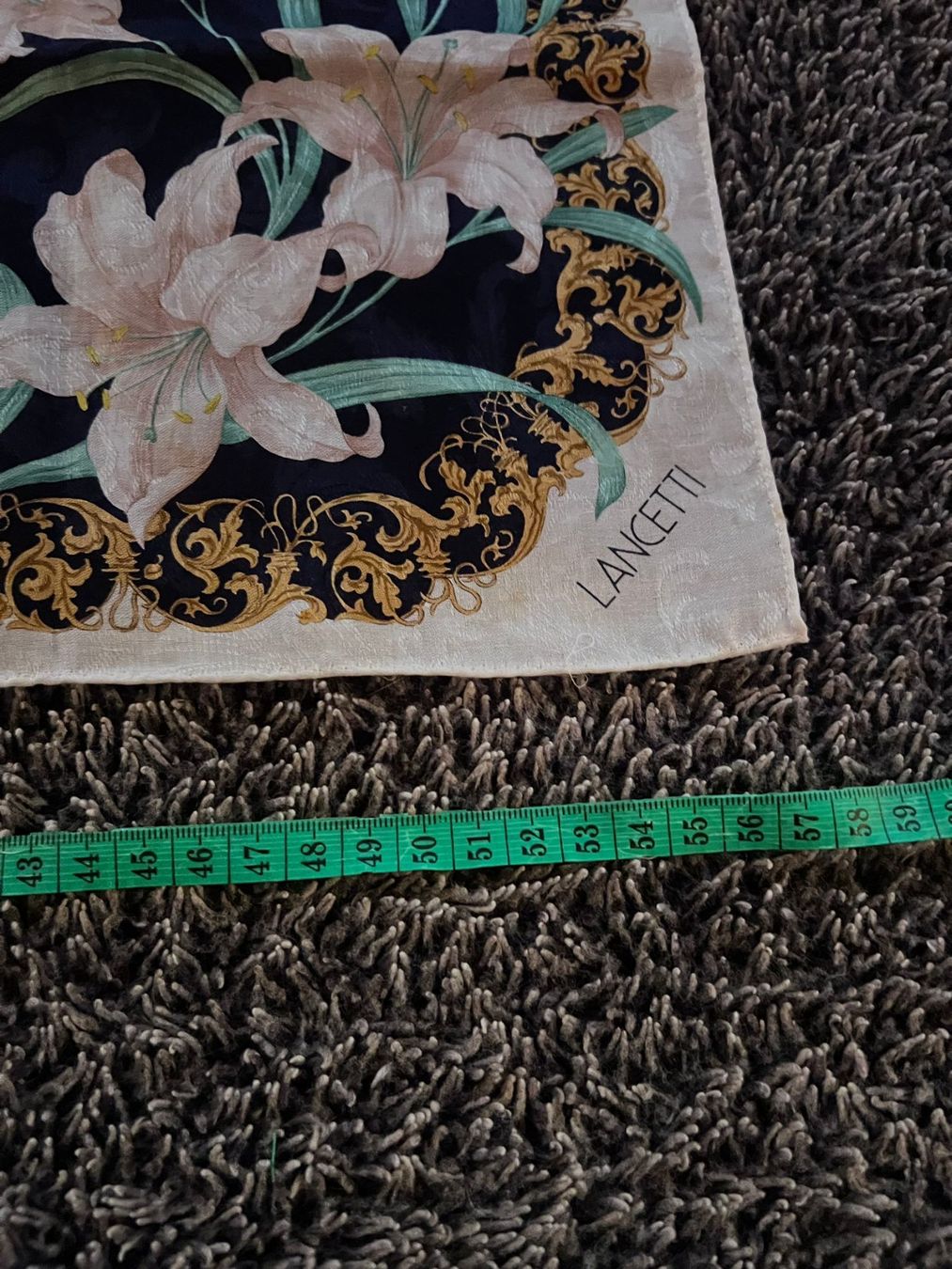 Foulard & Sciarpe: Lancetti Vintage Tuch mit floralem Muster – Usato da Winterthur venduto da Dejv 3