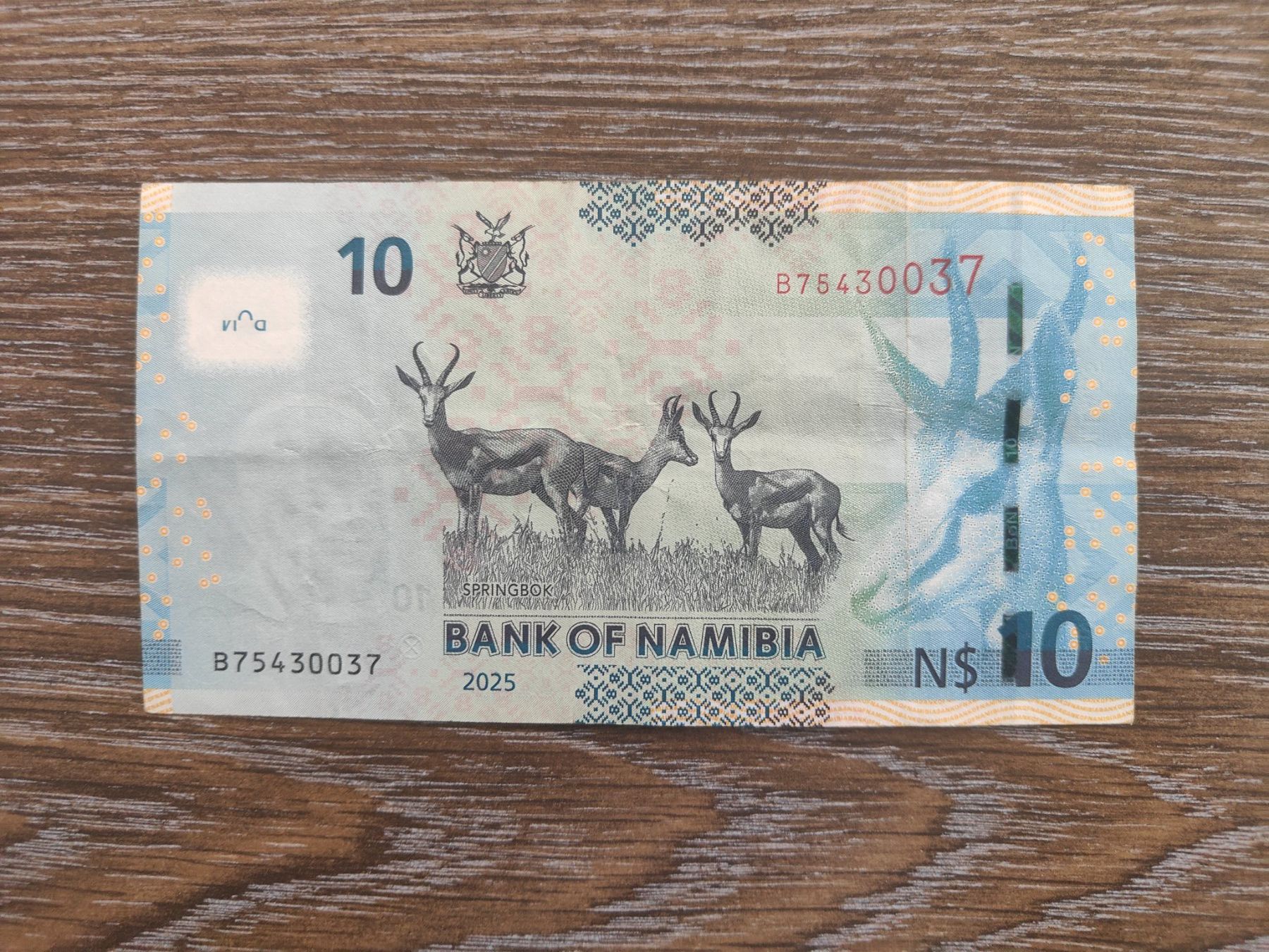 Billets de banque: Namibia 10 Namibia Dollars 2025 !!!!! – D'occasion à Flaach par Lonzo99 1