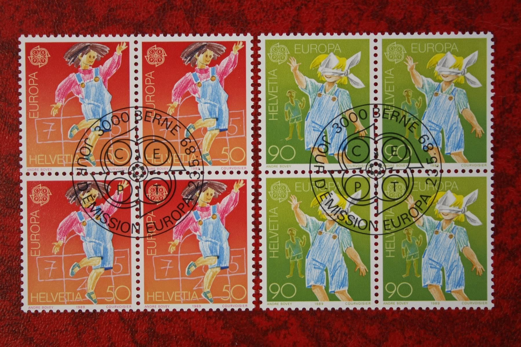 Tous les timbres: 1989: 775 + 776 Et. mit Gummi – Neuf (Voir description) à Deitingen par Lglobi
