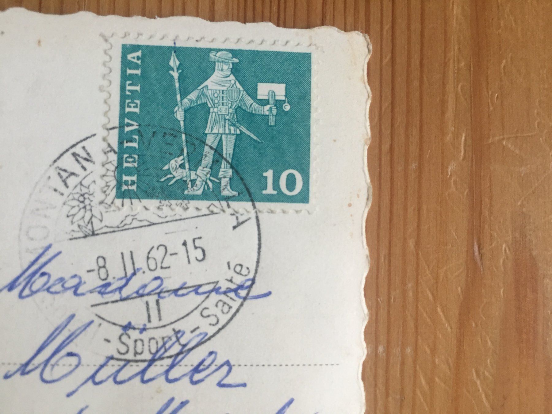 Cartoline postali: Montana - Bernois-Bellevue - AK 1962 – Usato da Oberuzwil venduto da Henri09 1
