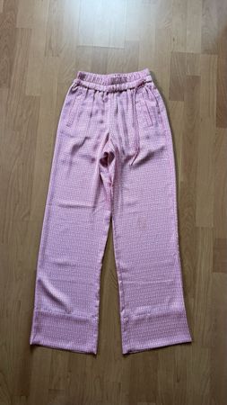 YAYA, Sommerliche Stoffhose, rosa gemustert, Grösse 32