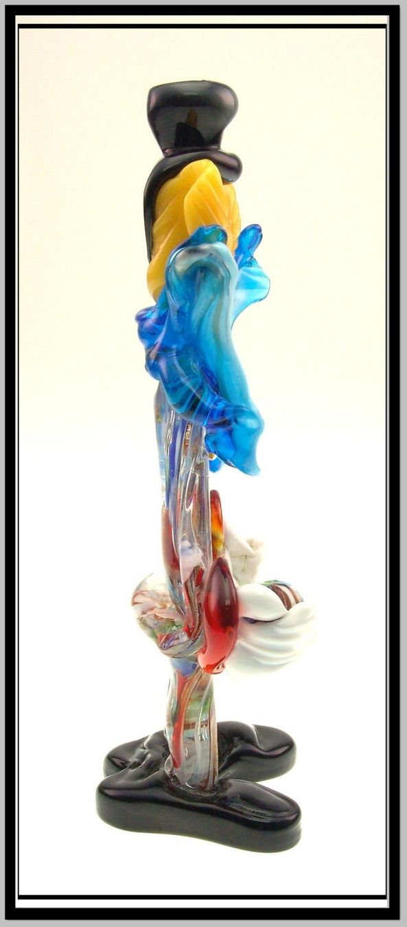 Murano Statuette: Murano Glas Clown mit Spielball (0010) – Difettoso da Langenthal venduto da Sherkaan 2