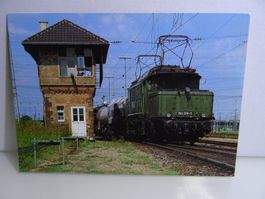 Postkarte  Deutsche Bundesbahn DB Lok 194 128 Güterzug.