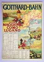Plakat für Gotthard-Bahn, 1895