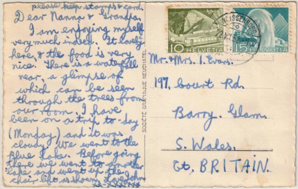 Cartoline postali: Kandersteg - Sessellift Oeschinen – Usato da Binningen venduto da Mountainrider 1
