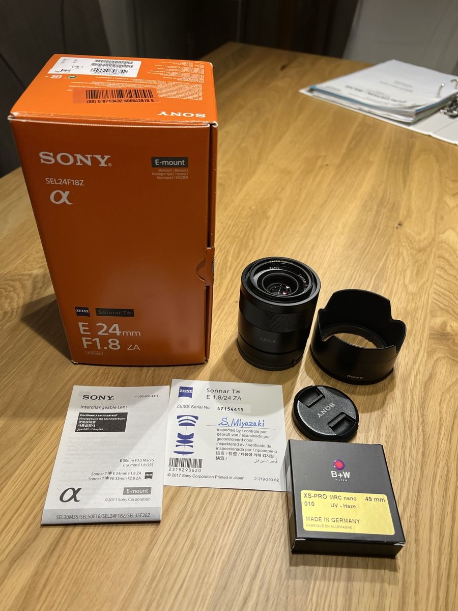 Sony Obiettivi: Objectif Sony E-mount 24mm F1.8 ZA – Usato da Neuchâtel venduto da compadri
