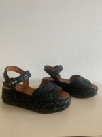 ROBERT CLERGERIE: Edle geflochtene schwarze Sandale, 37