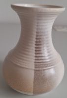 Keramik Vase, beige-weiss, gerippt - Herbst Dekoration!