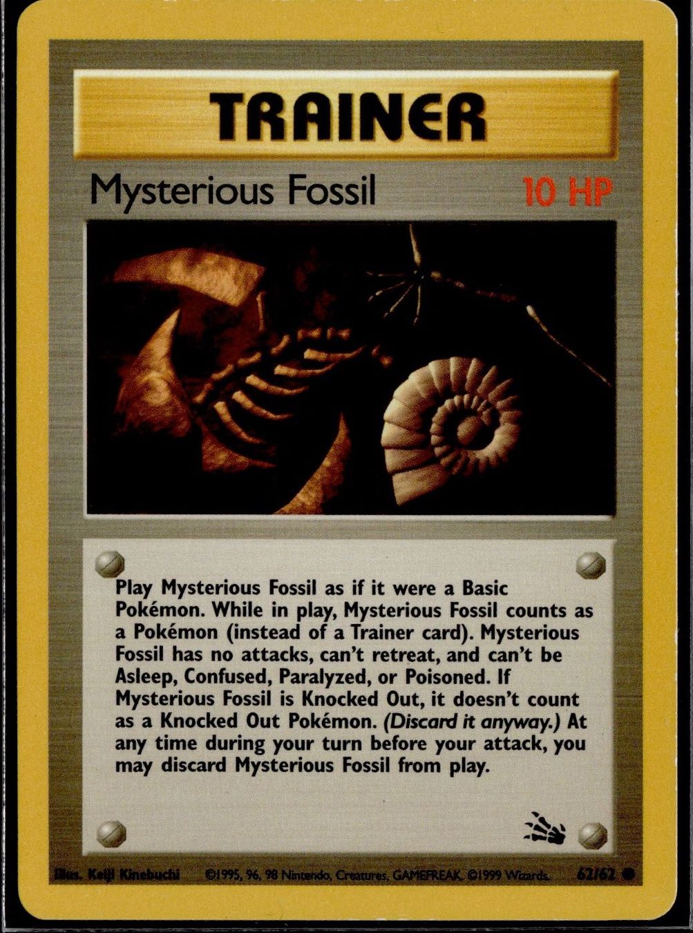 Pokémon Carte collezionabili: Mysterious Fossil 62/62 Fossil 2 – Usato da Zürich venduto da pokemon_cards