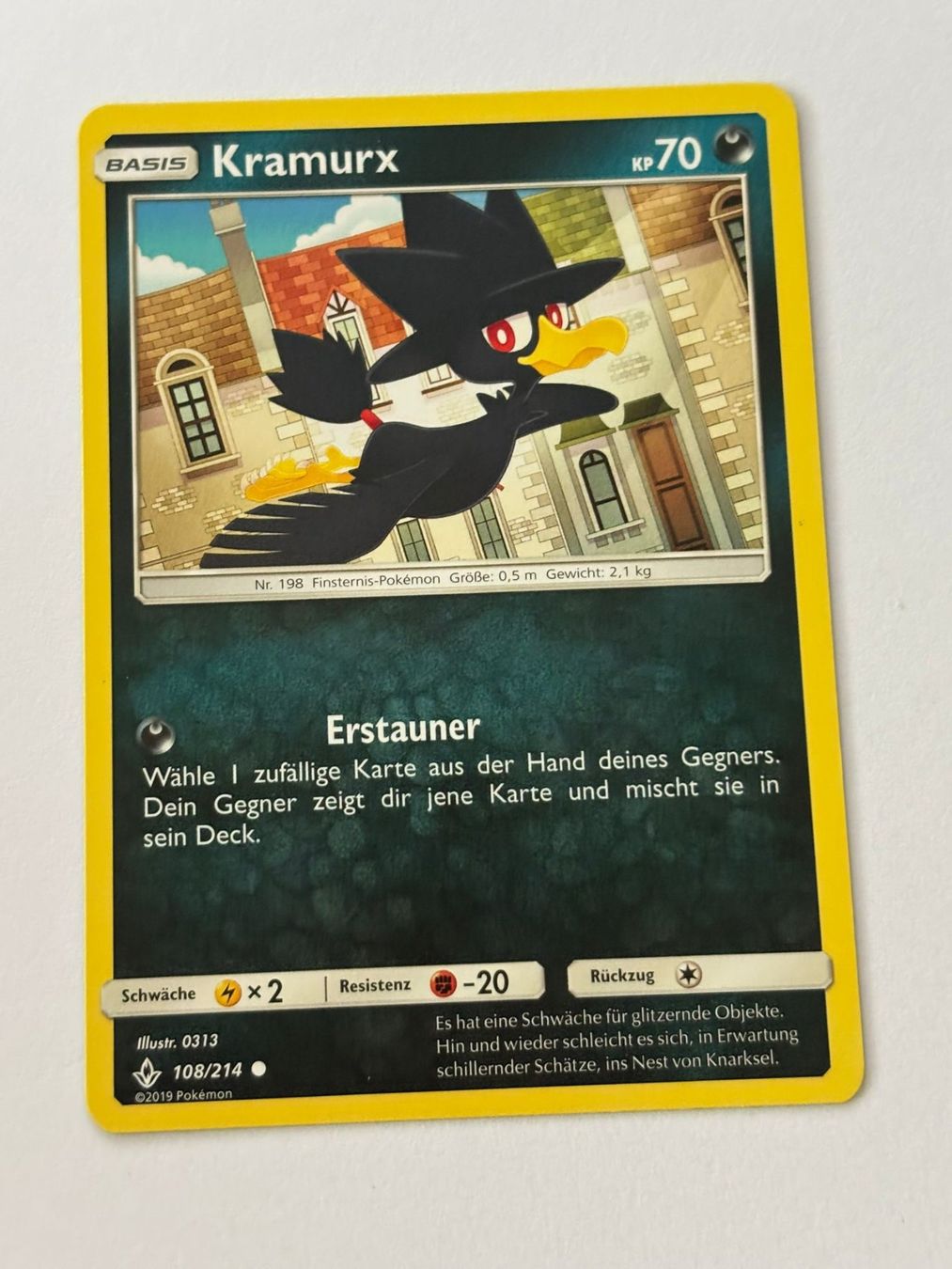 Pokémon Carte collezionabili: Pokemon-Karte Kramurx 108/214 – Usato da Herisau venduto da Seyashop1