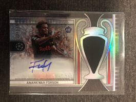Topps Museum Amankwah Forson RB Salzburg rc patch auto /199