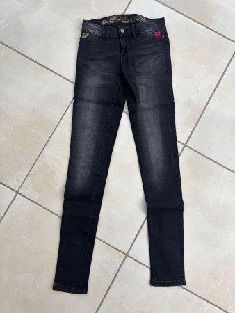 Desigual Jeans, Grösse 24, Schwarz - Top Zustand!