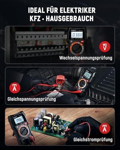 Mesurer: Digital Multimeter 4000 Counts NCV AC DC Spannung Strom – Neuf avec emballage d'origine à Hundwil par Mr.Wong 4
