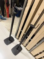 2 x Lautsprecherständer schwarz Metall Paar