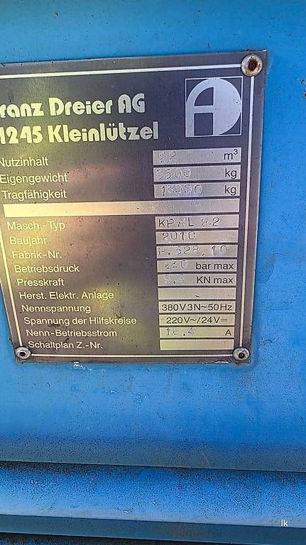Contenitori edile: Presscontainer für Kartonabfälle – Usato da Weggis venduto da Lukas1983 4
