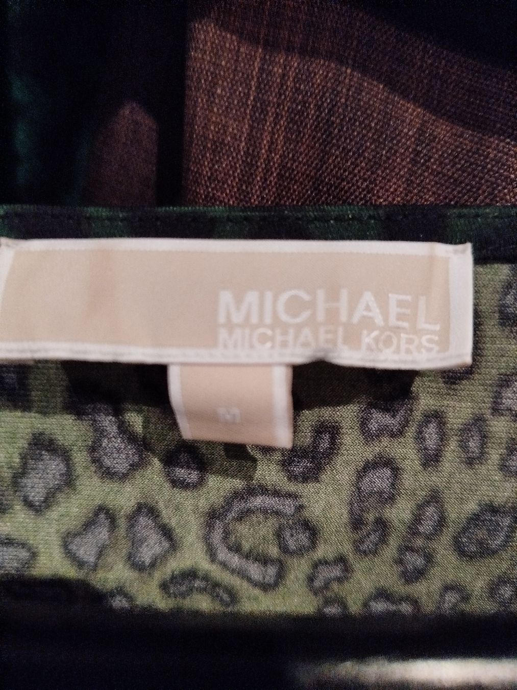 Michael Kors Vestiti: Michael Kors Kleid, Grösse M, olivgrün, Leopardmuster – Nuovo (secondo la descrizione) da Zürich venduto da Leders 1