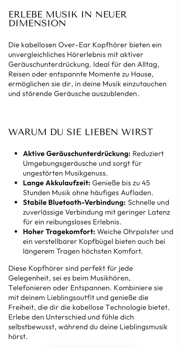 Cuffie: Kopfhörer kabellos MS-B1 wireless Headphones – Nuovo e nell'imballaggio originale da Berg (Dägerlen) venduto da Kaufmannfamily 6