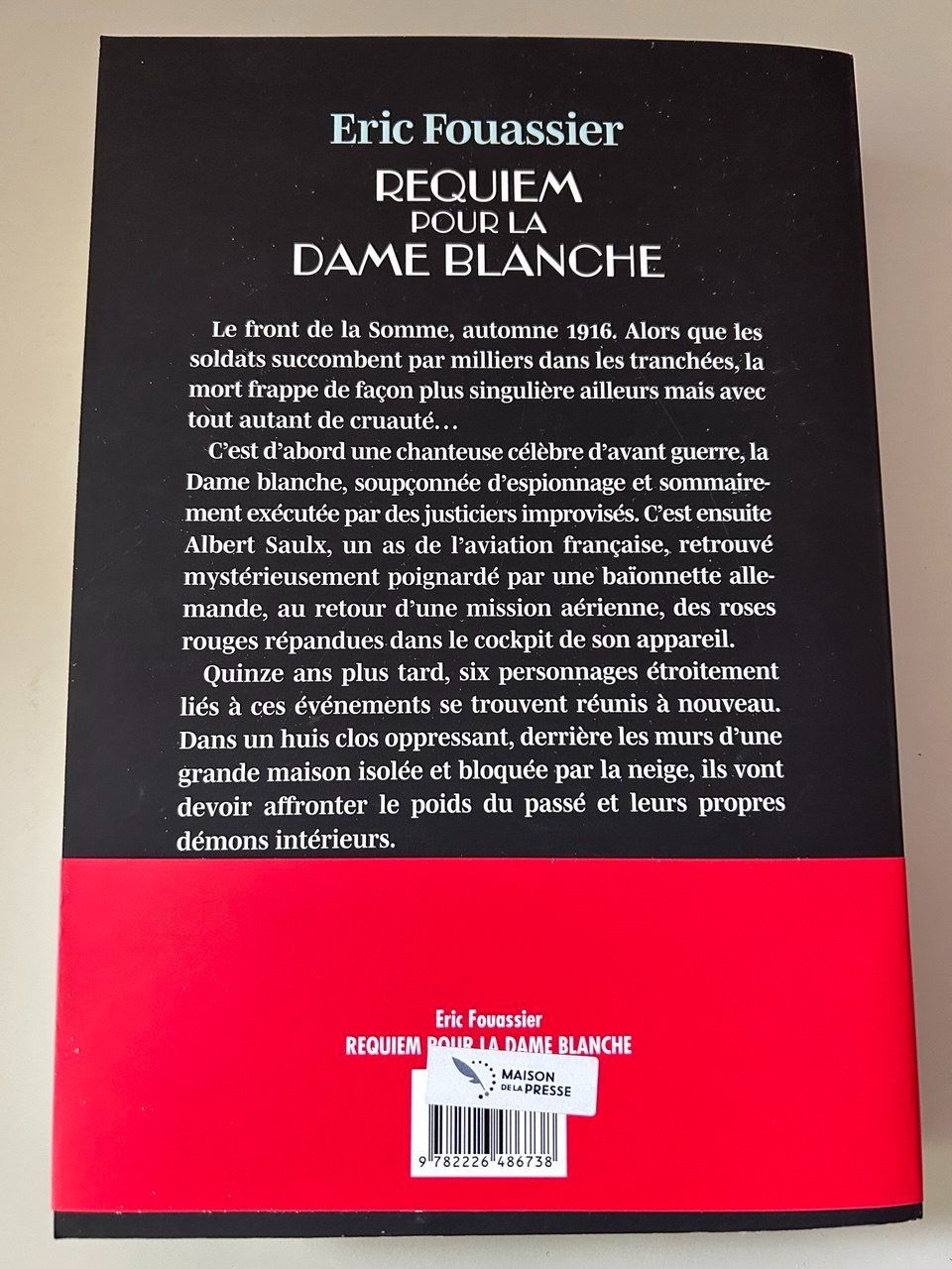 Libri: Libro "Requiem pour la dame blanche" Eric Fouassier – Usato da Giubiasco venduto da LorisVale 1