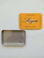 Vintage Siogen Dose J.R. Geigy Basel Sammlerstück Blechdose