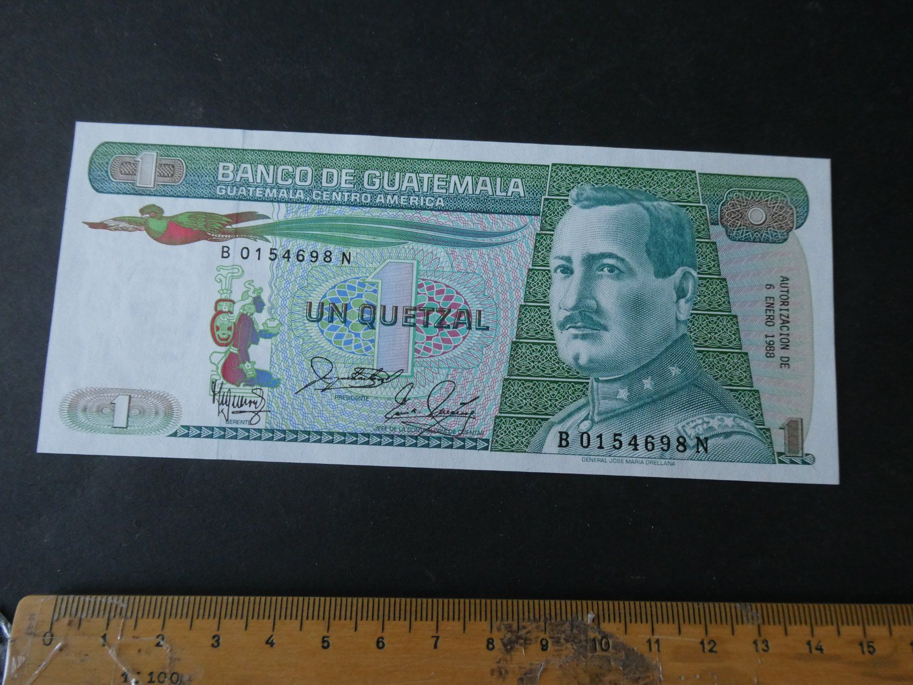 Banconote: Guatemala,  alter Geldschein  - ungefaltet – Usato da Hinterforst venduto da Rohusri