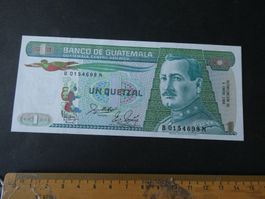 Guatemala,  alter Geldschein  - ungefaltet