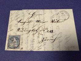 Antique Swiss Envelope with Stamp - Unique Find! 47