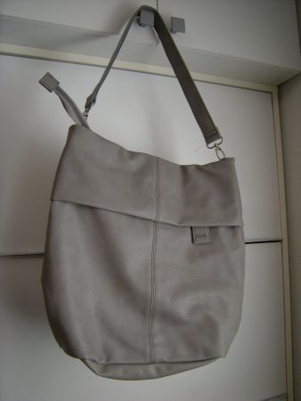 Umhängetasche  Tasche Marke zwei 40x37x12cm hellgrau NEU