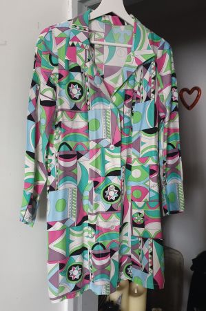 Emilio Parolari Seidenlongbluse Gr. M