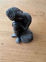 Buddha Figur dunkel guter Zustand Heimdeko
