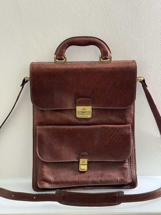 Porte-Documents Cuir Vintage STILORD 'Scott' - Organiseur A4 Avec Zip