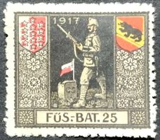 Soldatenmarke 1.WK, Füsilier Bat 25, Wi 3.Div 71