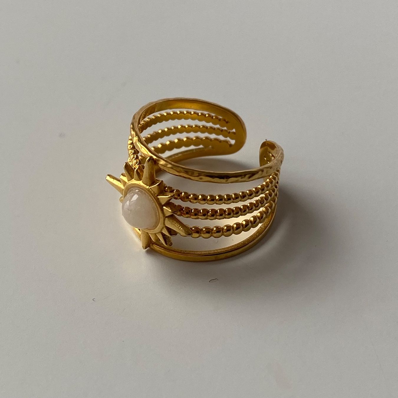Ringe: 18KGP Mondstein Sonne Ring – Neu (gemäss Beschreibung) aus Givisiez von dor_xb9k 2