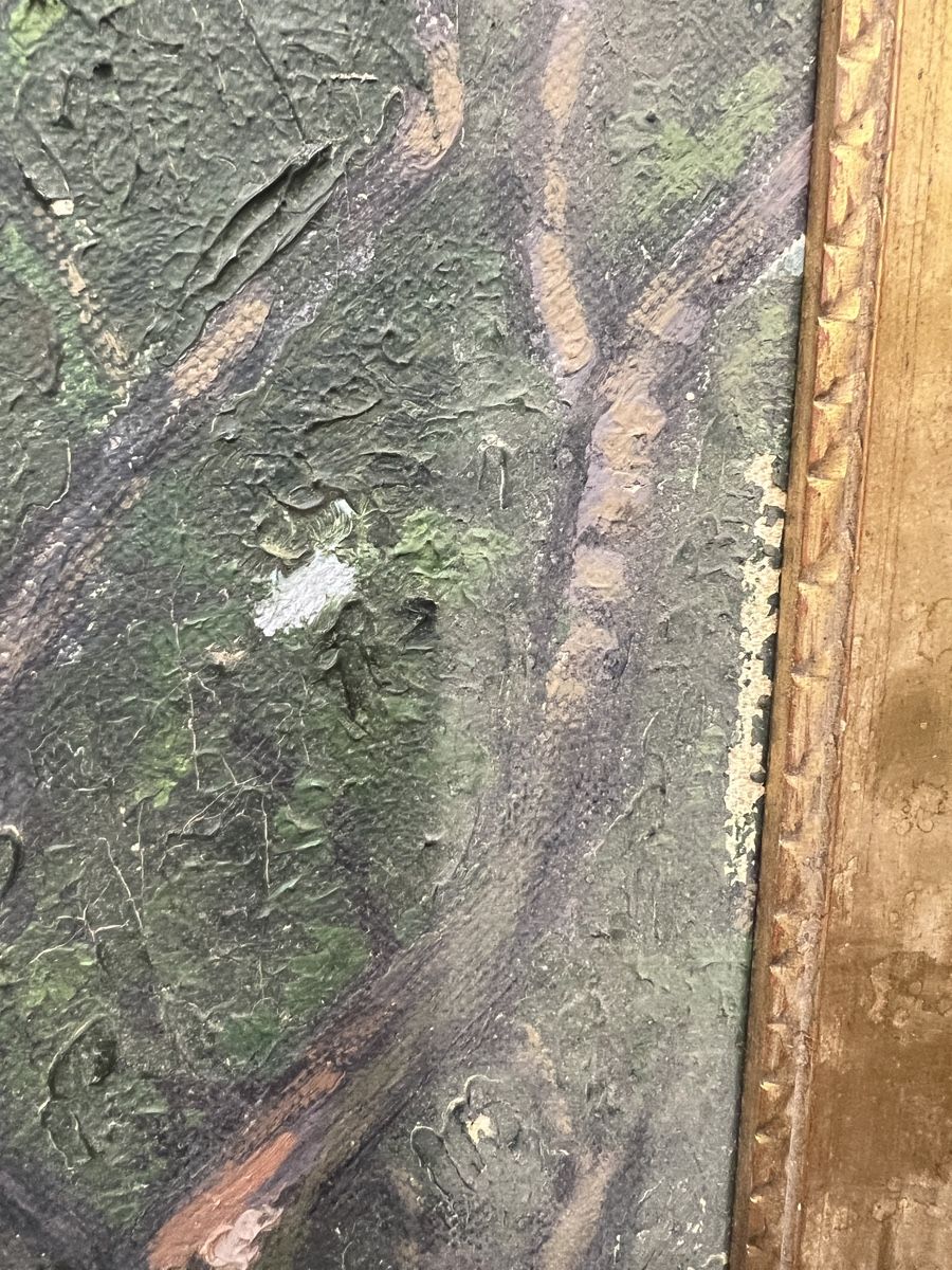 Dipinti: HUILE SUR TOILE ANCIENNE SIGNÉE ILLISIBLE ???? – Usato da Genève venduto da Qanil77 4
